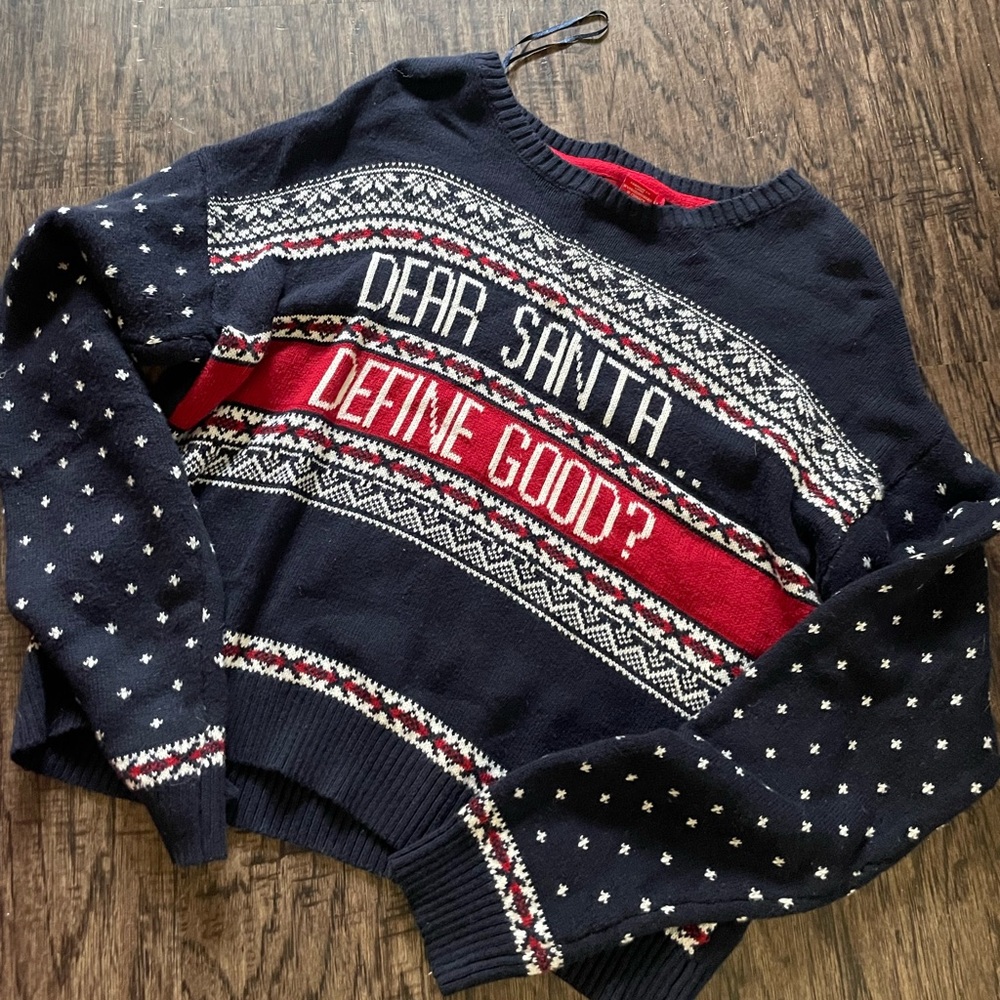 Ugly Christmas crop top